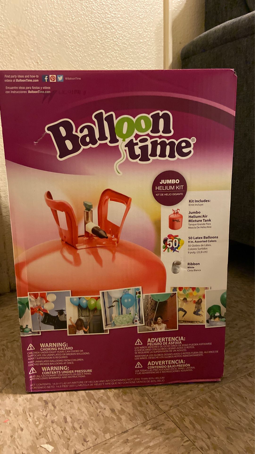 Balloon Time Jumbo Helium Kit
