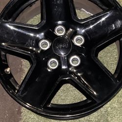 Jeep Wheels Black Powered Coated