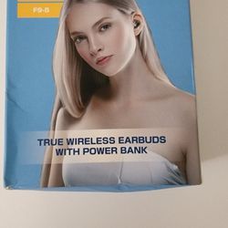 New in the box, TWS BTH-F9-5 True Wireless Smart Touch Earbuds With Power Bank and Easy Pair.  4 pairs, $15 each or 2 for $20