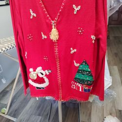 Traditions Christmas Cardigan Plus Size