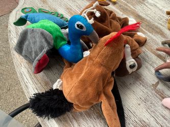 Hand puppets 3 of them.