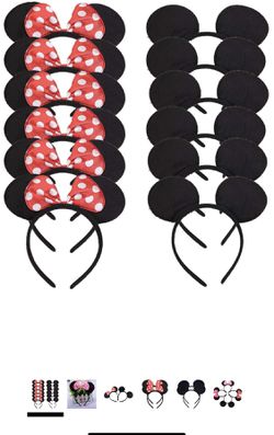 15 Mickey and 6 Minnie Mouse ears
