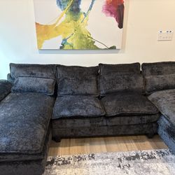 Black/Dark Grey Sectional 