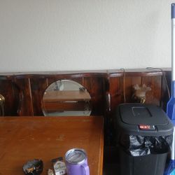 Headboard, Dresser With Lighted Top And Chester Drawers Set