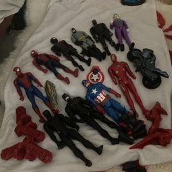 Action Figures Batman Spiderman Black Panther And More