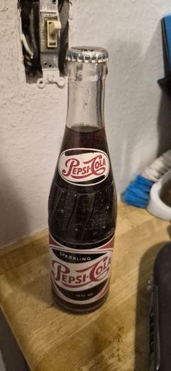 Unopened Vintage Pepsi-Cola Glass Bottle 12 oz