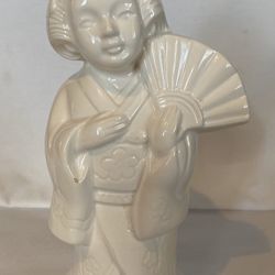 Benihana Japanese Kimono Geisha Girl 8'' Figurine Tiki Mug Planter
