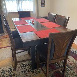 Dining Room Table.  Pub Style Seating.