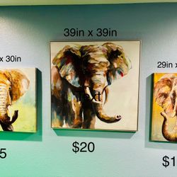 Elephant Canvas Wall Art