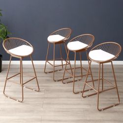 Rose Gold Bar Stools 