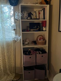 White Wood Bookshelf