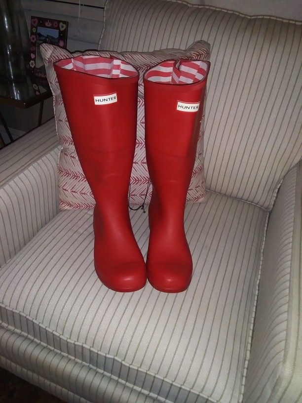 Hunter Red Rain Boots