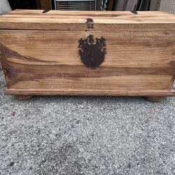1980s Vintage Wood Chest