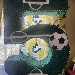 Soccer Number Pinata