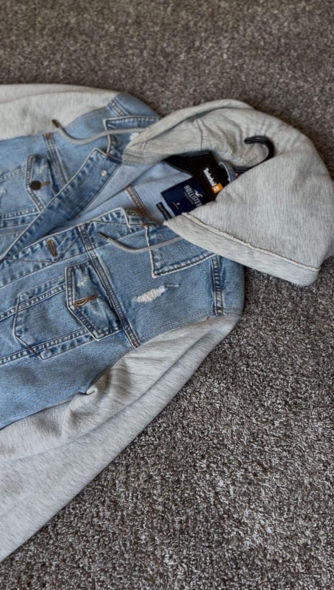 Hollister Men’s Jean Jacket Hoodie 