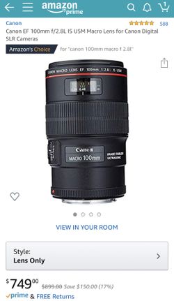 Canon 100mm 2.8L Macro
