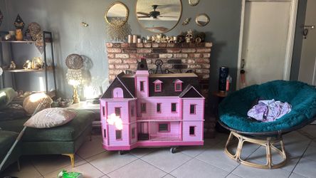 Solid wood Victorian custom doll house with accessories. Asking $600 or best offer.