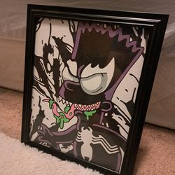 Bart Simpson x Venom Framed Art