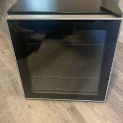Glass Door Mini Fridge Like New 