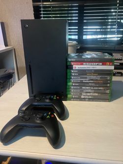 X Box Series X 1TB and T.V.