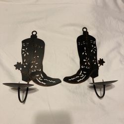 Cowboy Candle Holders