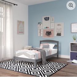 Better Homes & Gardens Leighton Twin Size Bed Frame, Bedroom Furniture, Gray