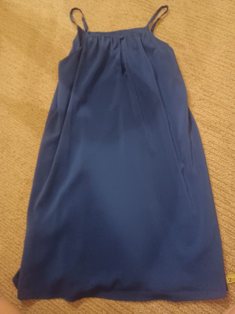 Cute Blue Flowy Dress