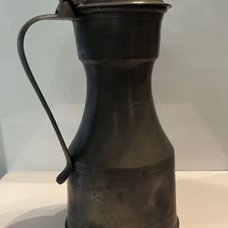 Antique 1700's Pewter Flagon Tankard Tappit Hen London Marks Georgian