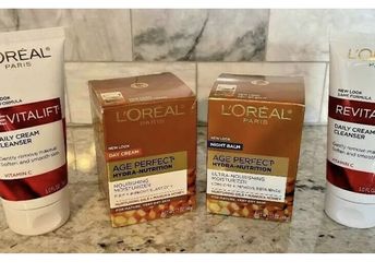 L'OREAL Age Perfect Hydra-Nutrition Day Cream/Night Balm & Revitalift Cleanser