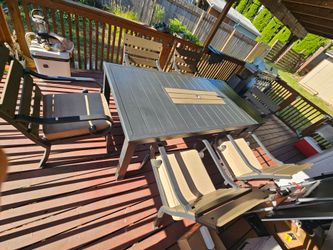 Patio table and chairs
