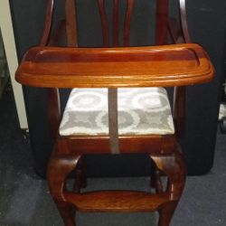 Vintage Wooden High Chair