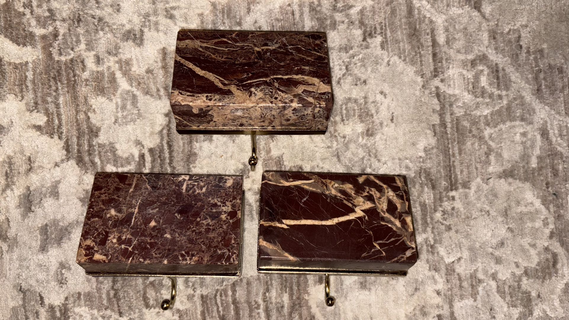 Marble Stocking Weights/Hooks