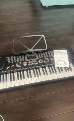 MK-2089 61 Keys Electronic Keyboard w/ Music Sheet Stand and Wall Cord