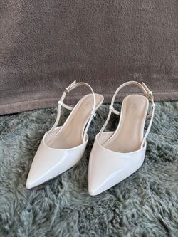 White Wedding Nine West Heels
