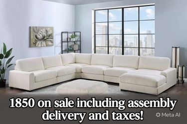 New 127x164x66 sectional couch