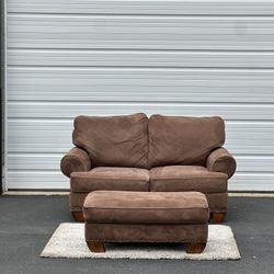 Love Seat And Ottoman 