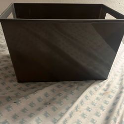 gray storage basket 