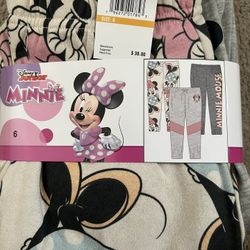 Minnie mouse 3 pack joggers( size 2 T, 4T, 6 and 6x)