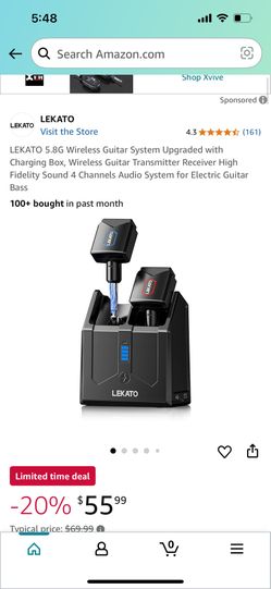 Wireless Guitar Transmitter And Receiver 