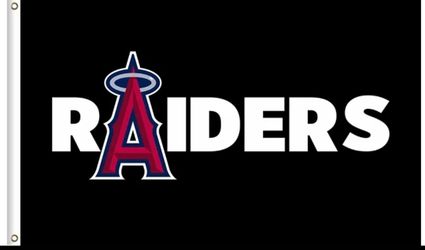 Raiders Angels Flag 5ftx3ft $20 Firm On Price 