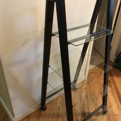 Entertainment center on wheels