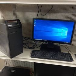 ThinkCentre desktop win 10 comes with monitor keyboard and mouse