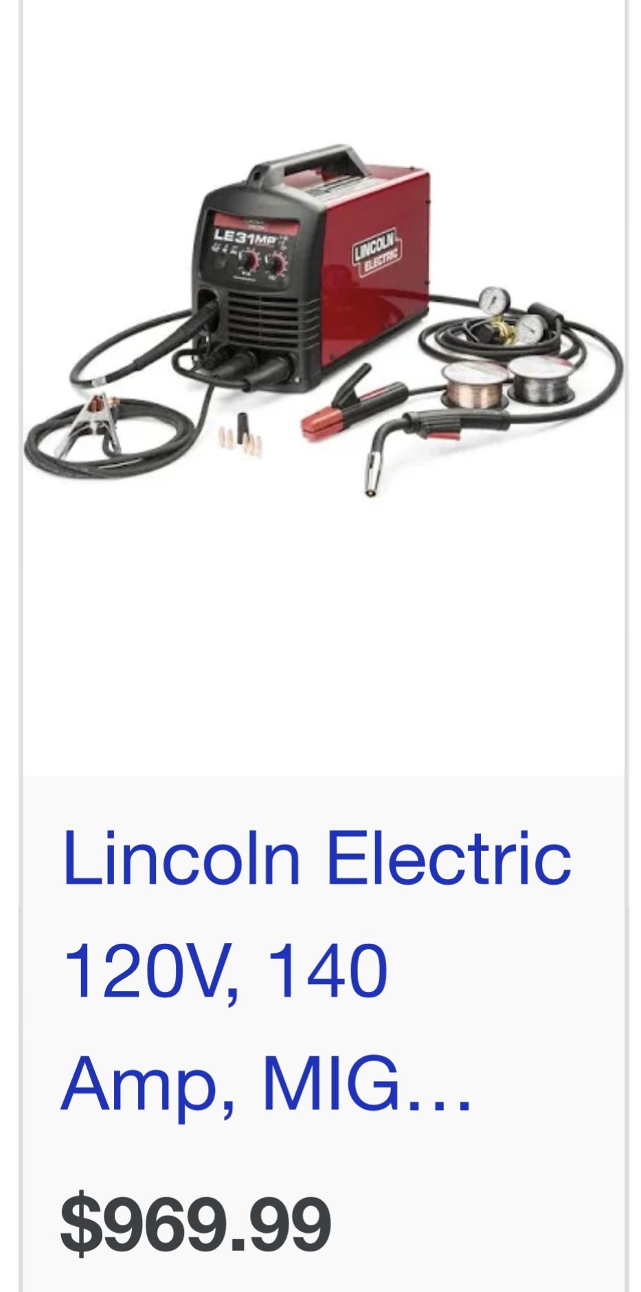 Lincoln Electric Welder