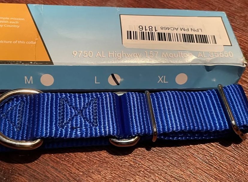 Pet Country Large Blue Dog Collar