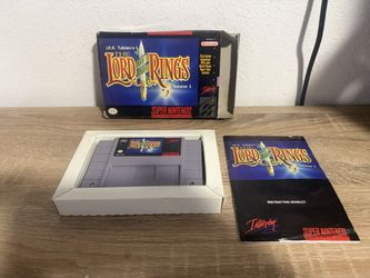 J.R.R. Tolkien's The Lord of the Rings, Vol. 1 SNES Nintendo CIB Complete In Box