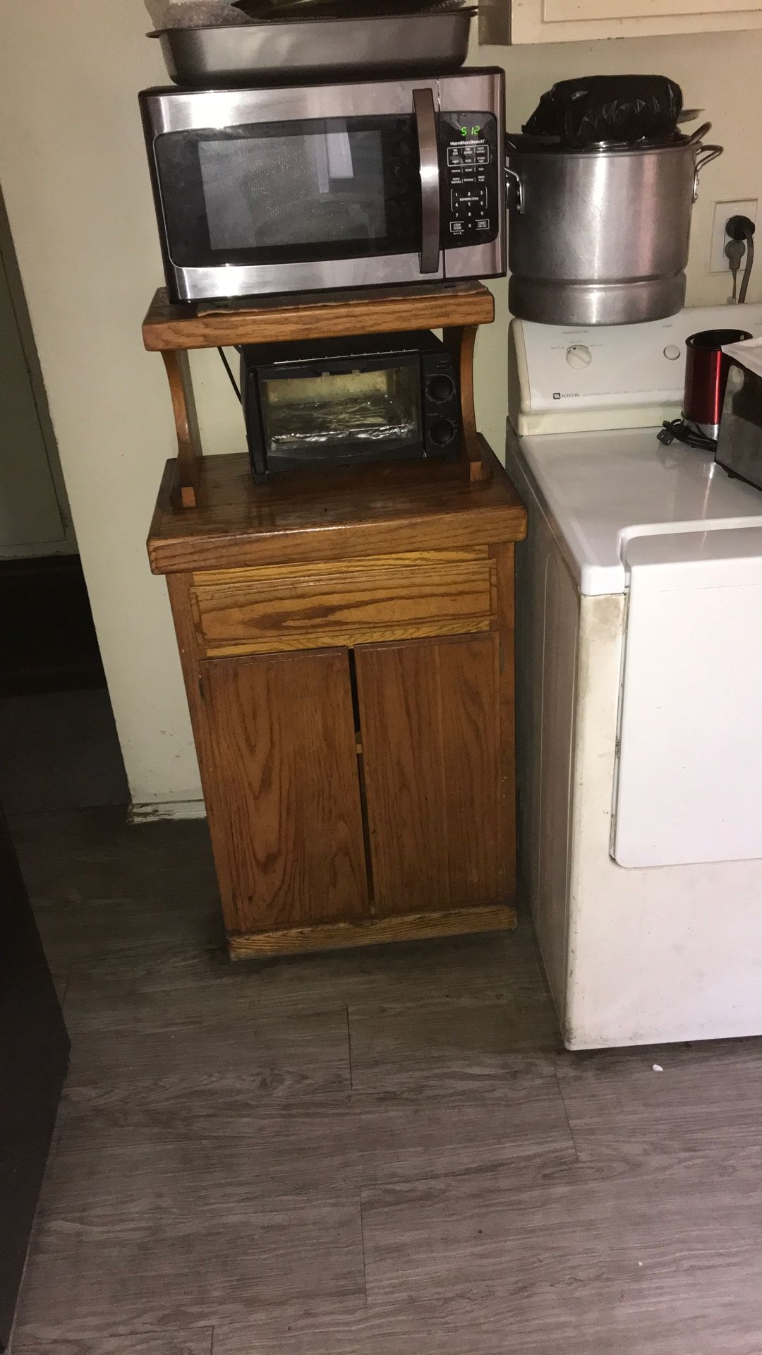 Microwave and Toaster Stand