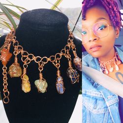 Infinity chakra necklace