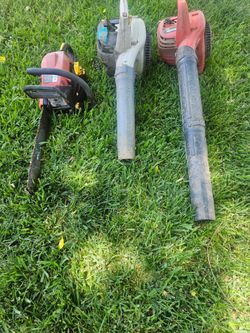 Two Blowers and Chainsaw NOT RUNNING