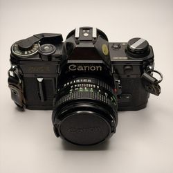 Canon Ae1 35mm Film Camera With 50mm Lens!