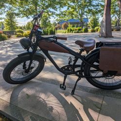  Cheetah Cafe Racer E-Bike 48V 17.5Ah and 13Ah Models 750W 28 MPH